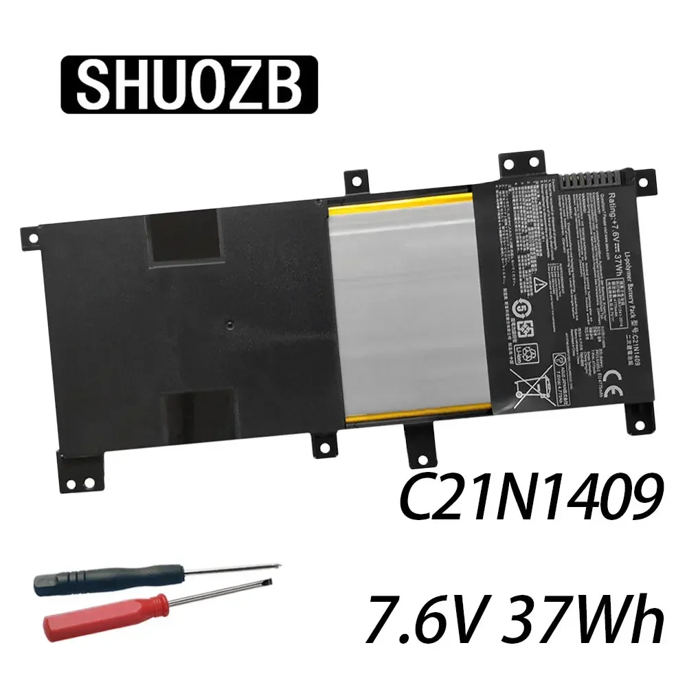 

SHUOZB C21N1409 Laptop Battery For ASUS VM490 VM490L V455 V455L V455LB K455LB K455LN R454LN R455LB F430LB 7.6V 37WH