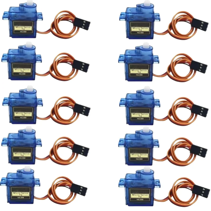 5/10SG90 digitaler Servomotor, Mini 9g ferngesteuertes Auto, Spielzeughubschrauber, Flugzeug, Boot, Roboter, Auto, 180/360 Grad Drehsatz