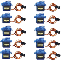 5/10SG90 digital servo motor, mini 9g remote control car,toy helicopter, airplane, boat, robot, car, 180/360 degree rotation kit