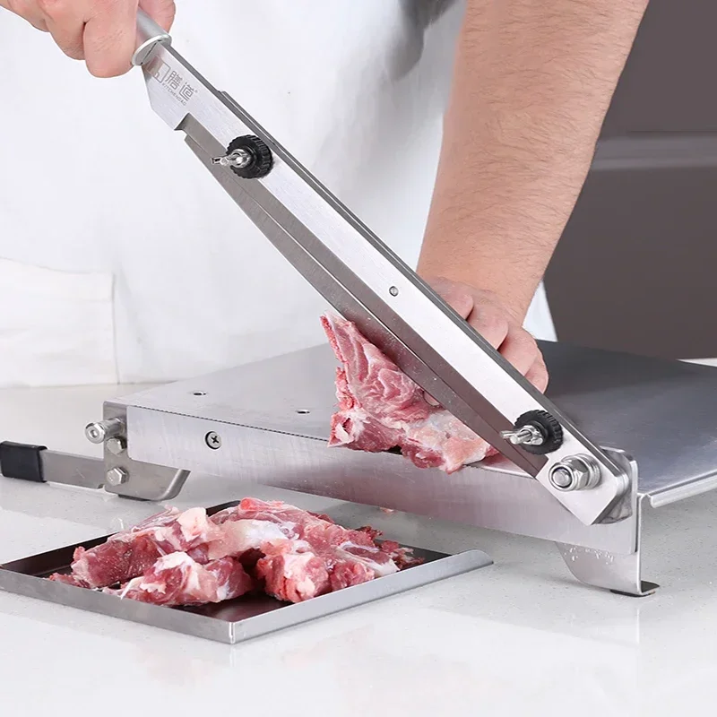 

13.5 Inch Meat Slicer Bone Cutting Machine Stainless Steel Bone Cutter Home Chicken Fish Frozen Meat Slicing Machine