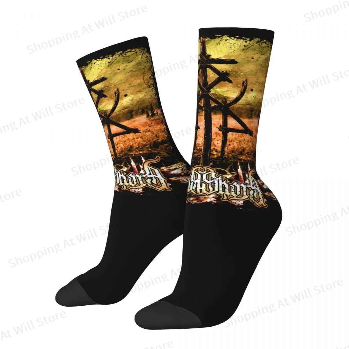 Lorna Shore Album Cover Logo Unisex Winter Socks Hip Hop Happy Socks Street Style Crazy Sock