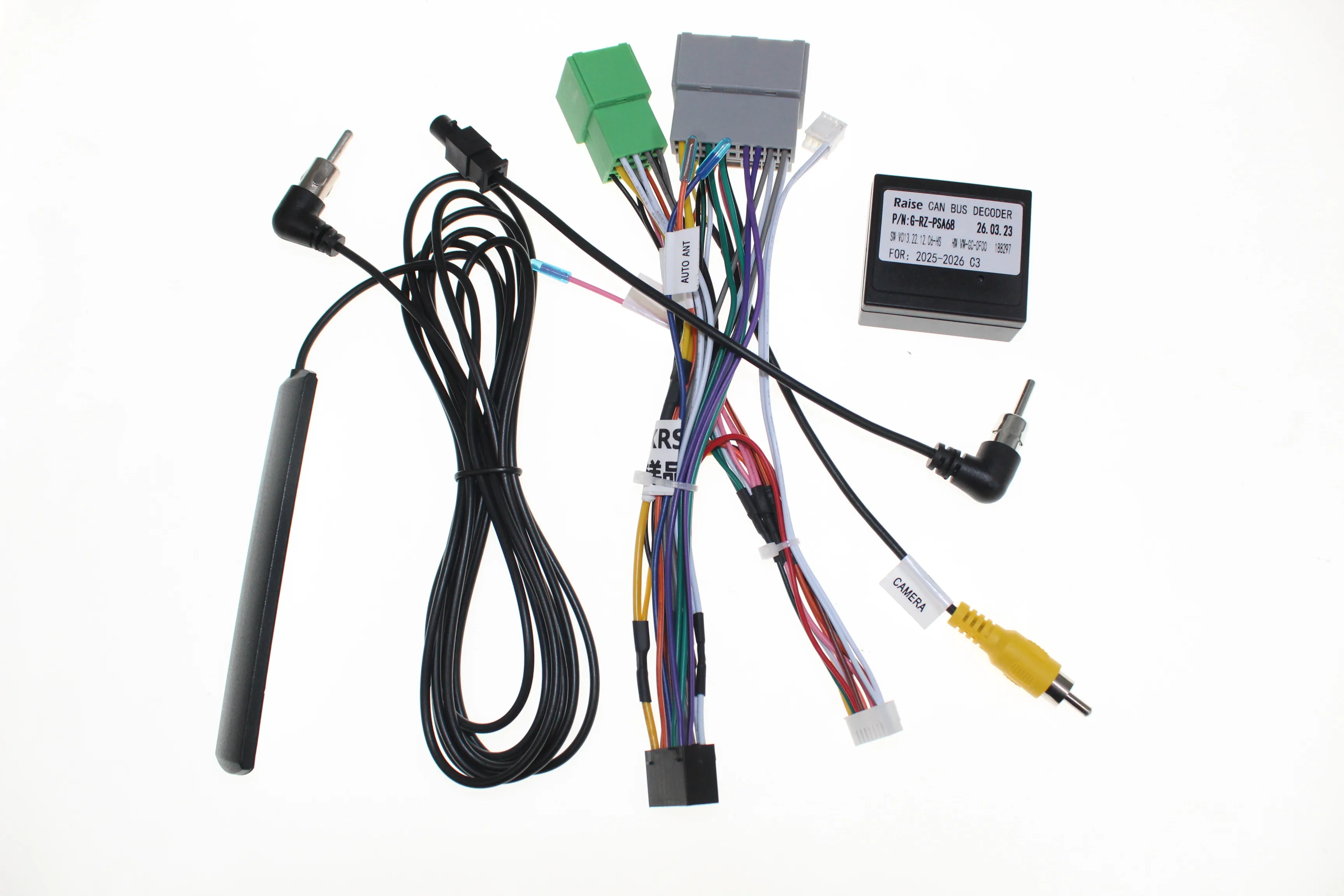 Car Radio Wiring Cable For PEUGEOT CITROEN C3 2025-2026 16Pin Harness Adapter With CANBUS Box 2DIN Head Unit Stereo Plug Android view 5