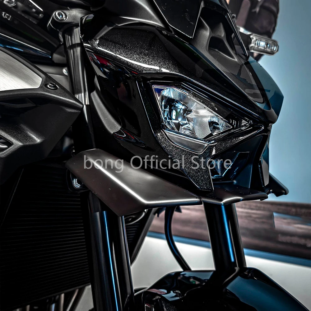 Para kawasaki z900/se 2025 motocicleta downforce winglet aerodinâmico asa spoiler dianteiro kit novos acessórios spoiler dianteiro
