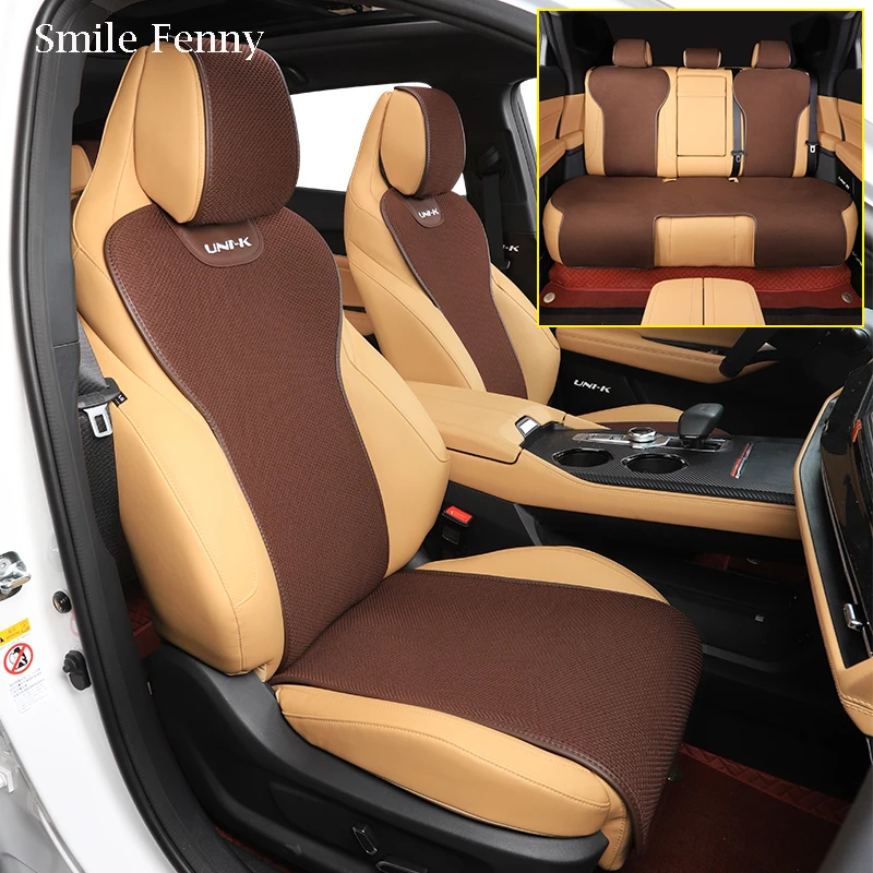 For Changan UNI-K 2021 2022 Accessories Ice Silk Linen Seat Cushion Breathable Car Seat Cushion All Seasons Ptotection Mats