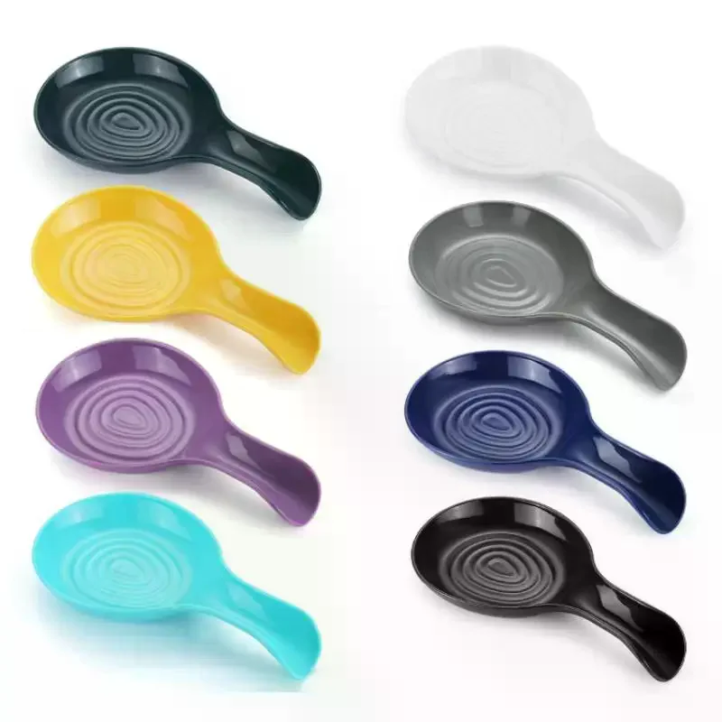 Descanso de colher grande suporte de colher de plástico resistente ao calor descanso de colher de cozinha suporte de colher de café máquina de lavar louça seguro resto de colher