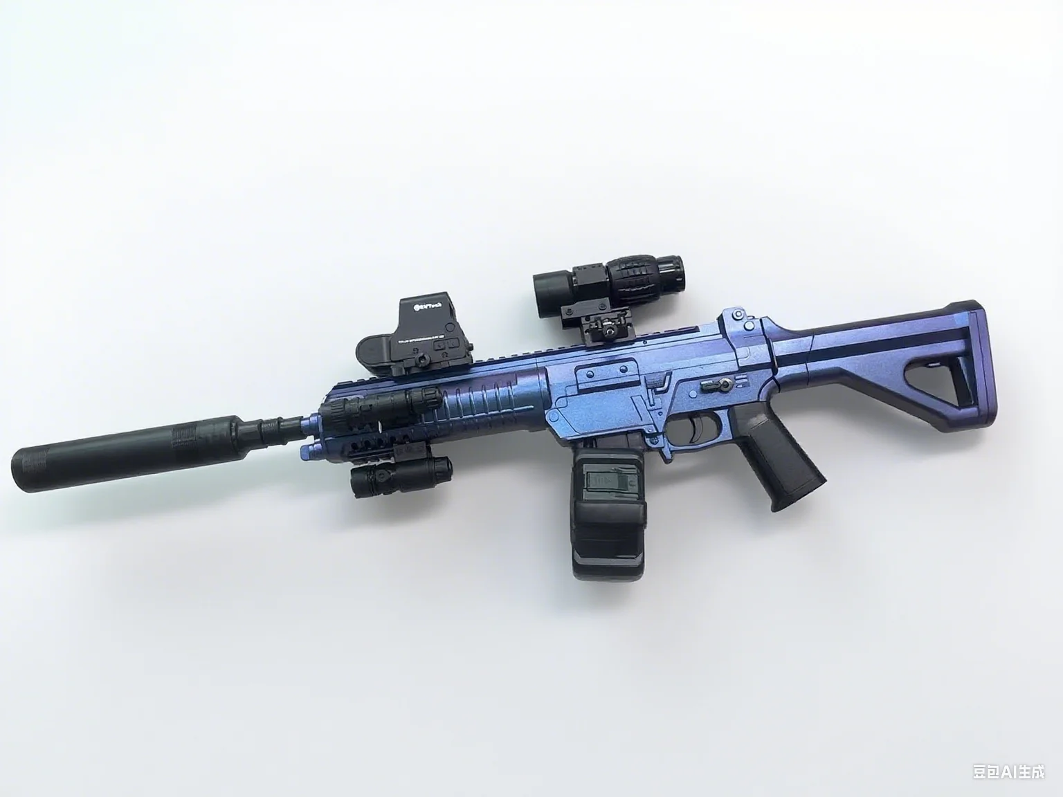 QBZ191 Gel Blasters with Color-Shifting Camo | 500 Rounds Auto Electric Gel Ball Blaster, 30M Range