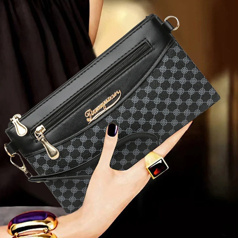 

Neutral square bags, men's and women's single-shoulder crossbody bags, new versatile zipper handbag,srectangular bags