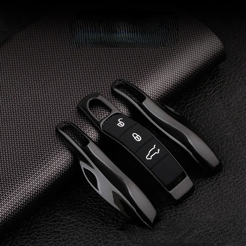 Coque de protection pour clé de voiture Porsche Panamera Spyder Carrera Macan Boxster Cayman broderie enne 911 970 981 991