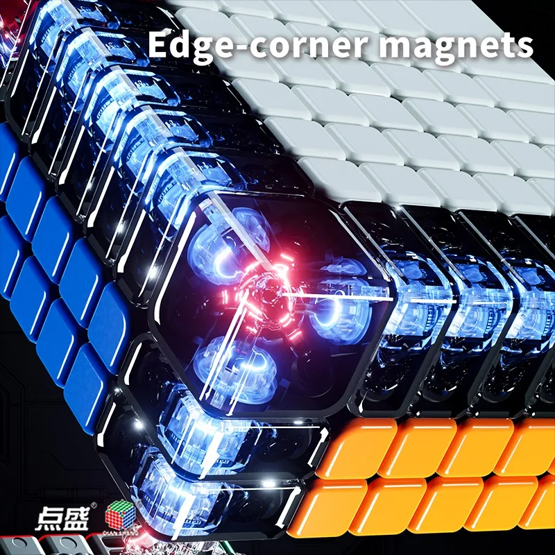 DianSheng Mini 7x7 M Magnetische Magische Kubus Snelheid Puzzelspellen Verjaardag Speelgoed