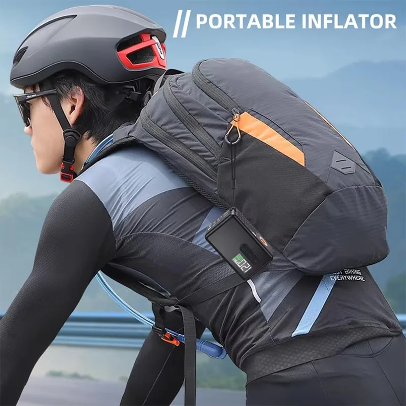 Gonfiatore per pneumatici a sfera per bicicletta elettrica Pompa di aria senza fili per mountain bike Compressore d'aria per pneumatici portatile Gonfiatore per pneumatici ricaricabile