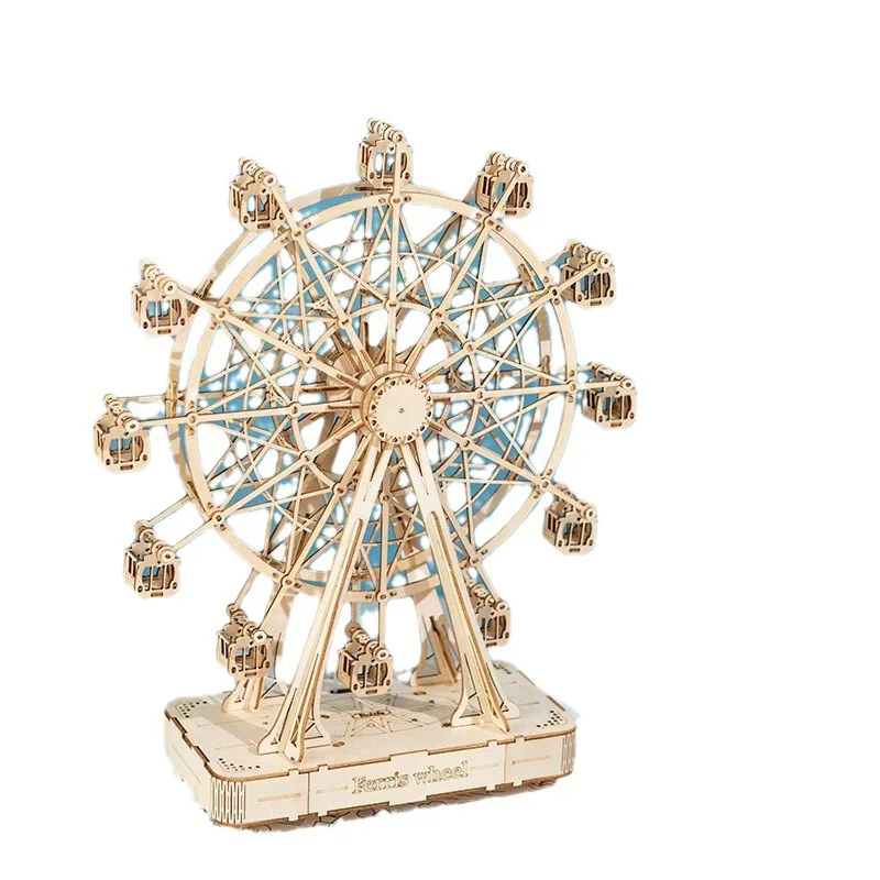 

Creative three-dimensional puzzle, handmade DIY wooden assembly, tabletop ornament model children's small toys