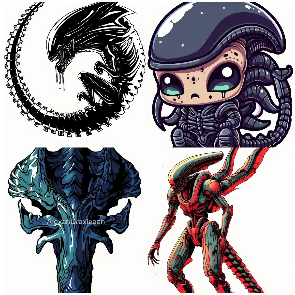 Alien Sticker Phone Bumper Guitar Truck Window Anti Scratch Exterior Parts Exterior Decal Decor