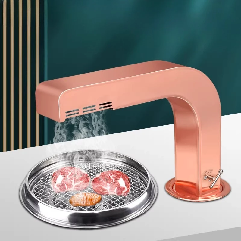 

Комплект для вентиляции для корейского барбекю из высокопрочной нержавеющей стали с выхлопным каналом 100 мм для использования в помещении и на улице