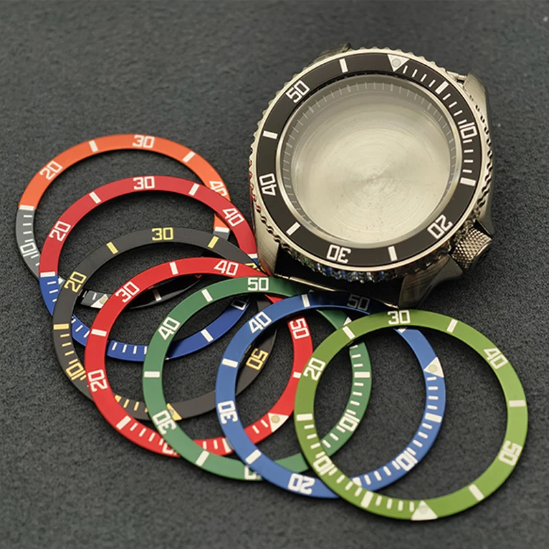 

42mm Silver SKX007 Watch Case Flat Sapphire Glass Fit For NH35 NH36 4R 6R 7S Movement 28.5mm Dial Men's Watch Case Replace Parts