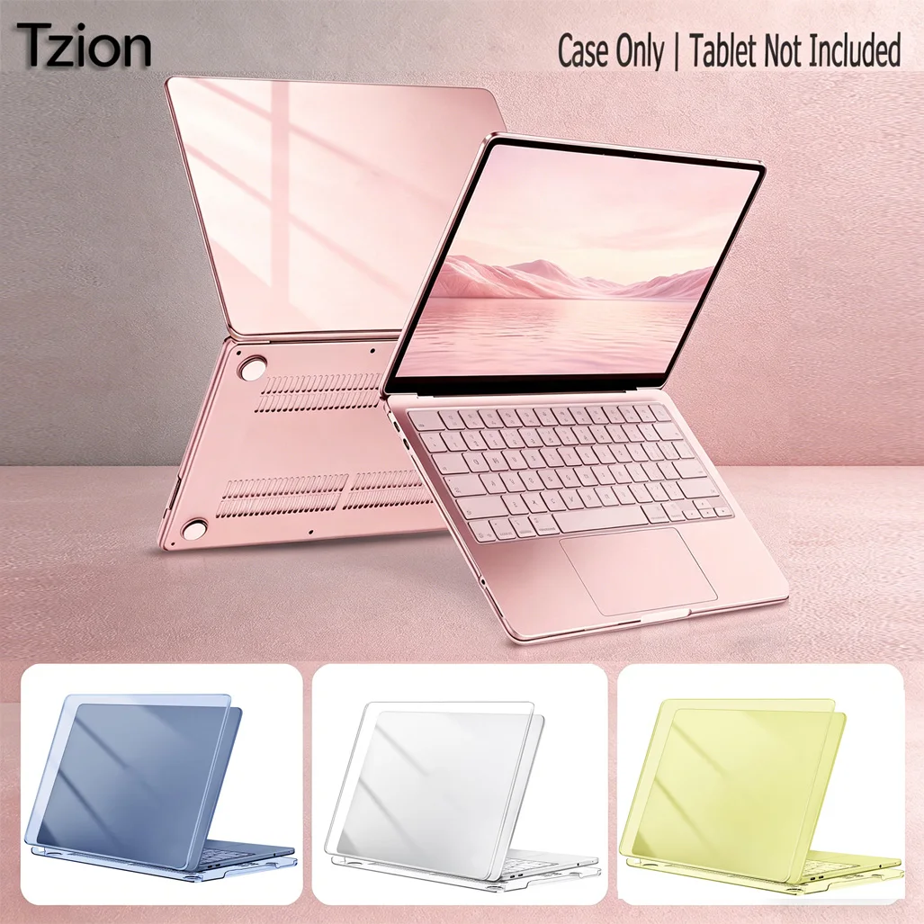 Tzion Frosted Case for MacBook Neo 13 Inch 2026 New A3404, Matte Transparent Anti-Fingerprint & Scratch & Crack Portable PC Case