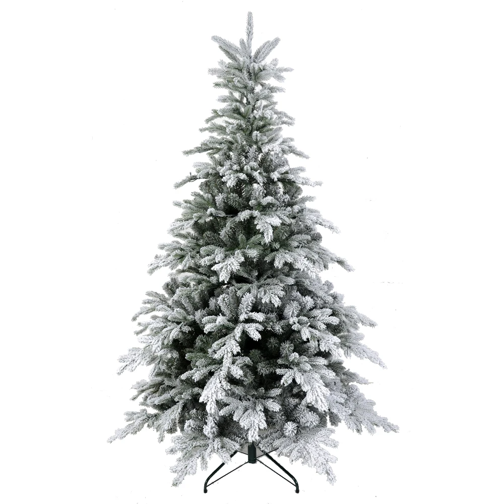 

New Style Lite Snow Covered Christmas Tree Flocking Christmas Tree with Metal Stand