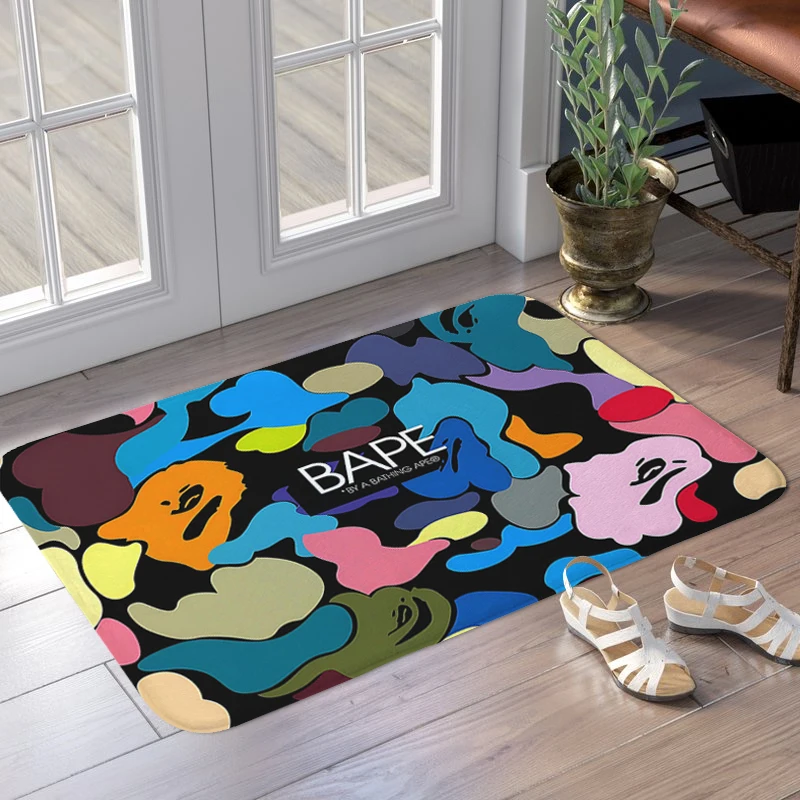 Bedroom Rug Non-slip D-Bapes Kitchen Bathroom Foot Mat Interior Home Decor Items Room Floor Carpet Custom Doormat Entrance Door