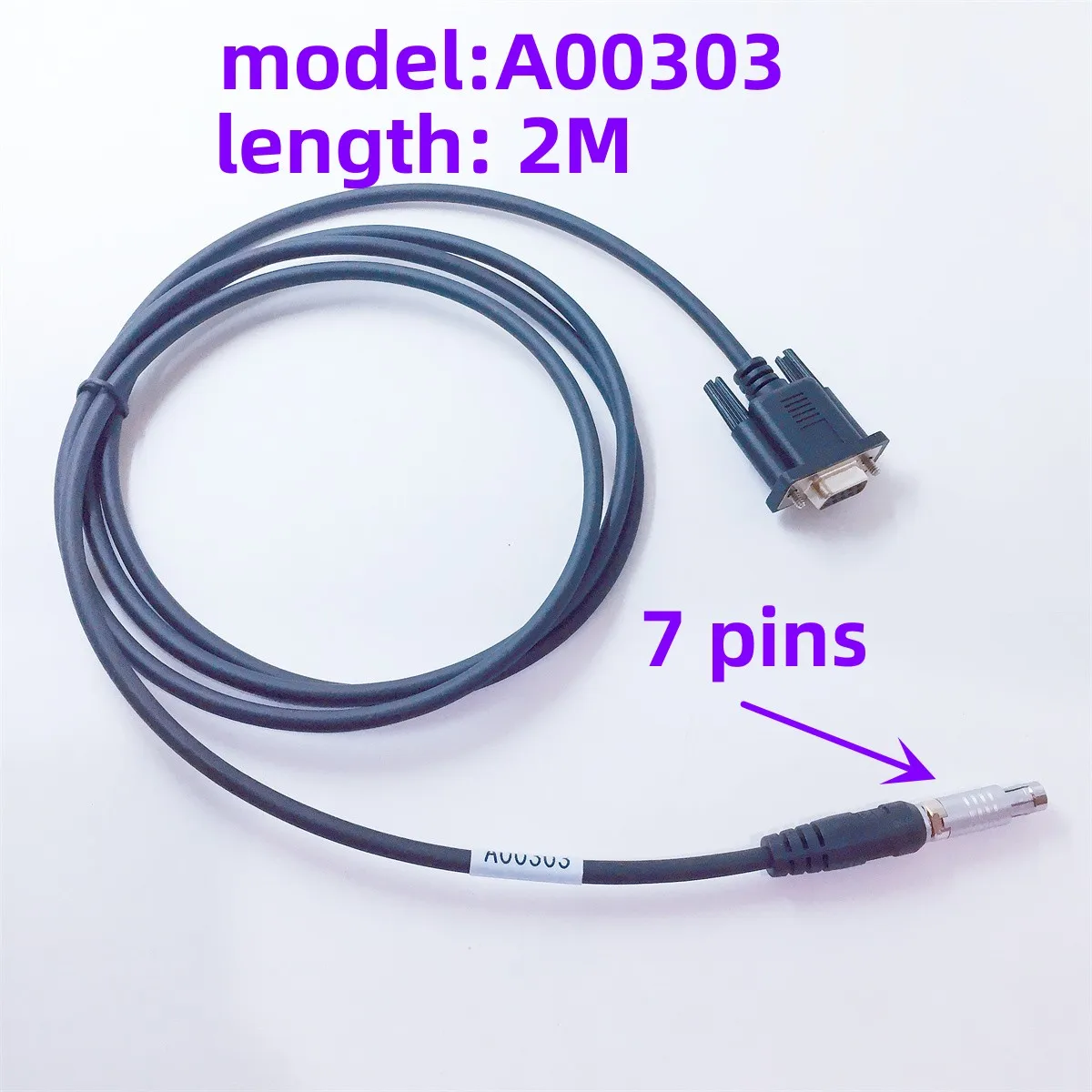 BRAND NEW GPS RS232 Download Data Cable Applicable to  topco Compatible for GPS 7 pins surveying A00303 cable