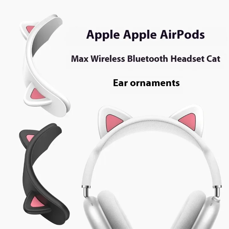 New Wireless Bluetooth Headphone Beam Silicone Cat Ear Protective Cover for Apple Airpods Max Headphone Protective Cover