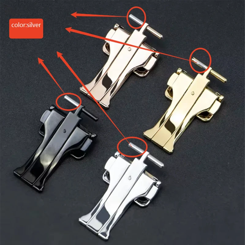 إبزيم معدني قابل للطي للساعة ، حزام مطاطي ، إبزيم ، ساعة grbgalaxy 3 ، 4 ، 5 برو ، ساعة GT2 ، 3 برو ، 18 ، 20