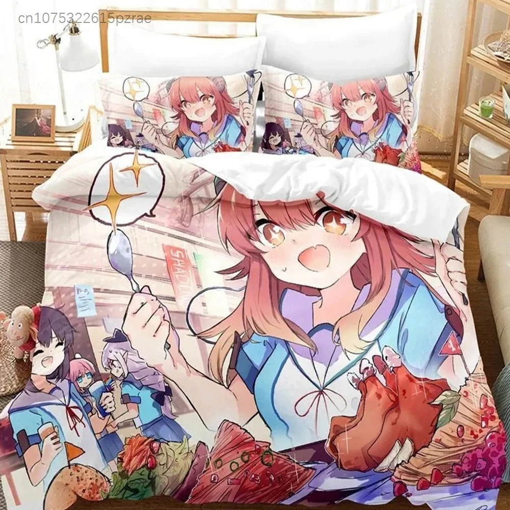 New Anime Girls The Demon Next Door Bedding Set Bedroom Soft Modern Bedspreads Comefortable Duvet Cover Quilt Cover Pillowcase