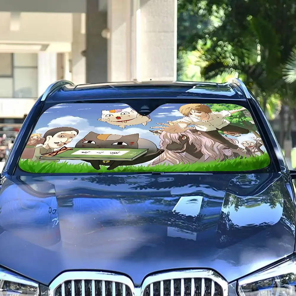 B-Natsume'sI كتاب R-Friends سيارة ظلة سيارة الشمس قناع الشمس العالمي الزجاج الأمامي للطي الشمس قناع