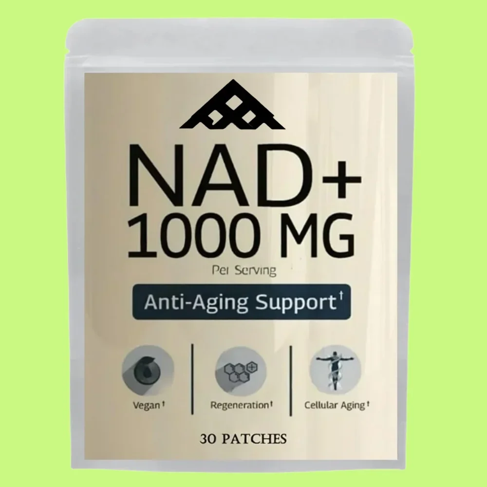 

30 Patches Nad+ Transdermal Patches with Resveratrol, Quercetin - Cellular Energy & Repair, Healthy Aging Antienvejecimiento