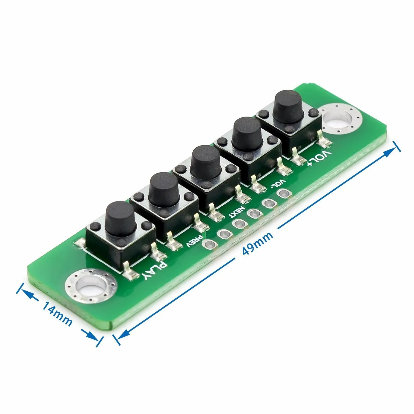 3/4/5 bit Independent Button Module MCU External Button Module Micro Switch ButtonBoard ForBluetooth Power Amplifier ButtonBoard