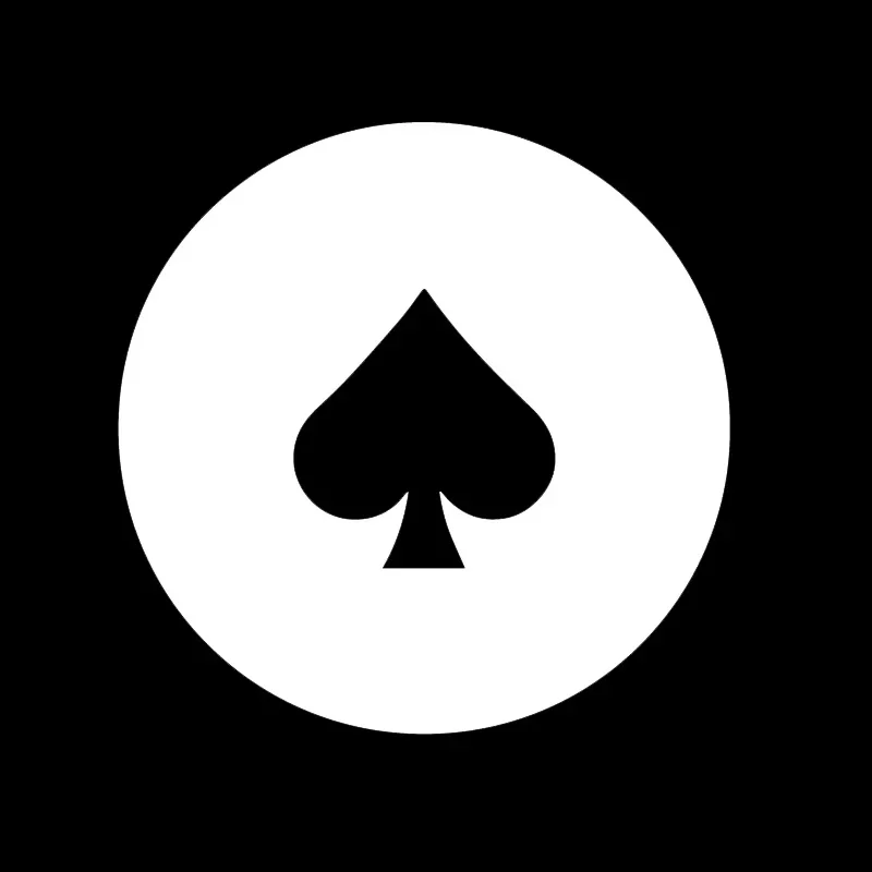 Car Stickers Funny Spades Fashion PVC Car Decoration Accessories Stickers Creative Waterproof Sunscreen Black/white,15cm*15cm