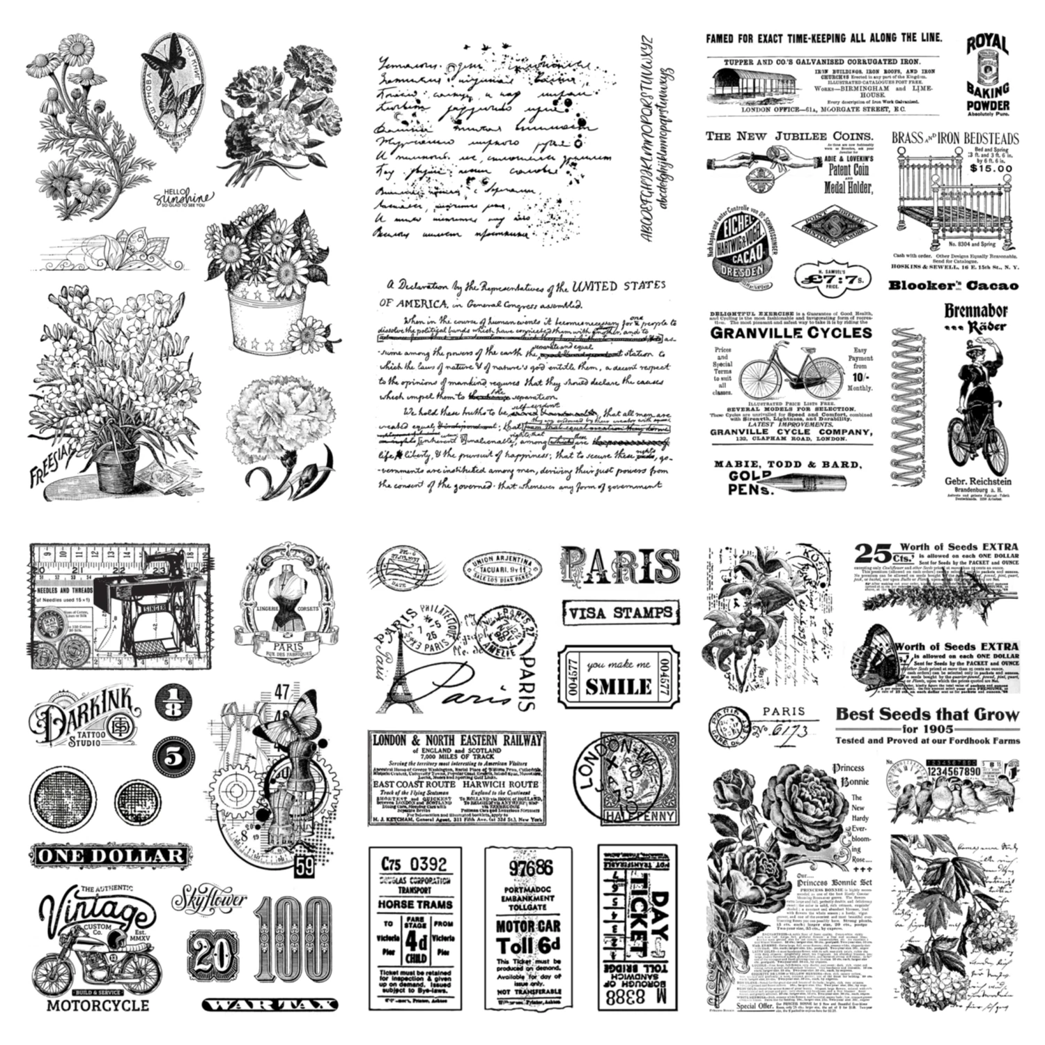 Originate Magazine Vintage Style Clear Stamp for Scrapbooking Card Making Clear Stamps Supplies Silicone Seals Scrapbook 2023