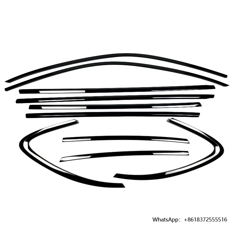 

Wholesale Custom Car Accessories Stainless Steel Black Door Chrome Window Decorative Moulding Trim for Porsche MACAN 2014-2025