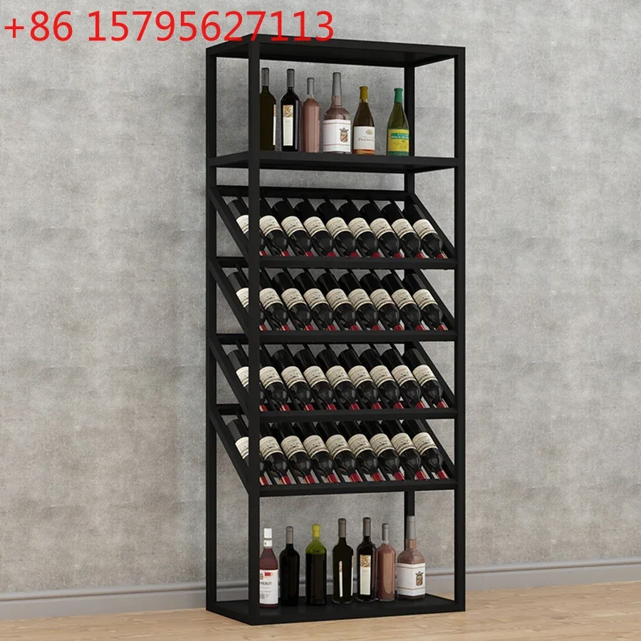

Boutique Commercial Bar Cabinet Black European Nordic Luxury Vintage Vertical Ideas Wine Rack Modern Kast Display Furniture