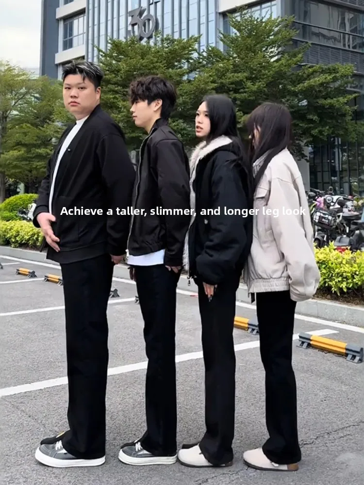 

Мужские джинсы GS Labora Thiened Fce с прямыми штанинами, брюки-буткэт с высокой талией, из смесового хлопка и полиэстера, для зимы, повседневные