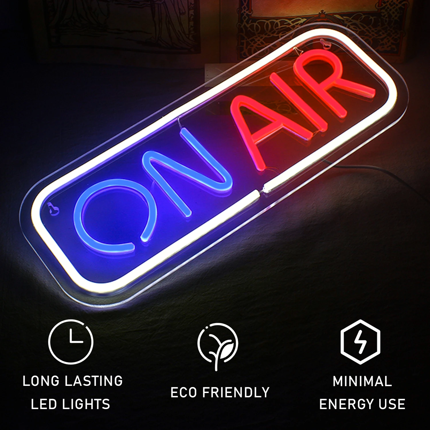 ON AIR Neon Signs Neon LED Night Lights USB Connected Decorative Sign Room Bar Pub Store Club Garage Home Party Wall Art Decorat