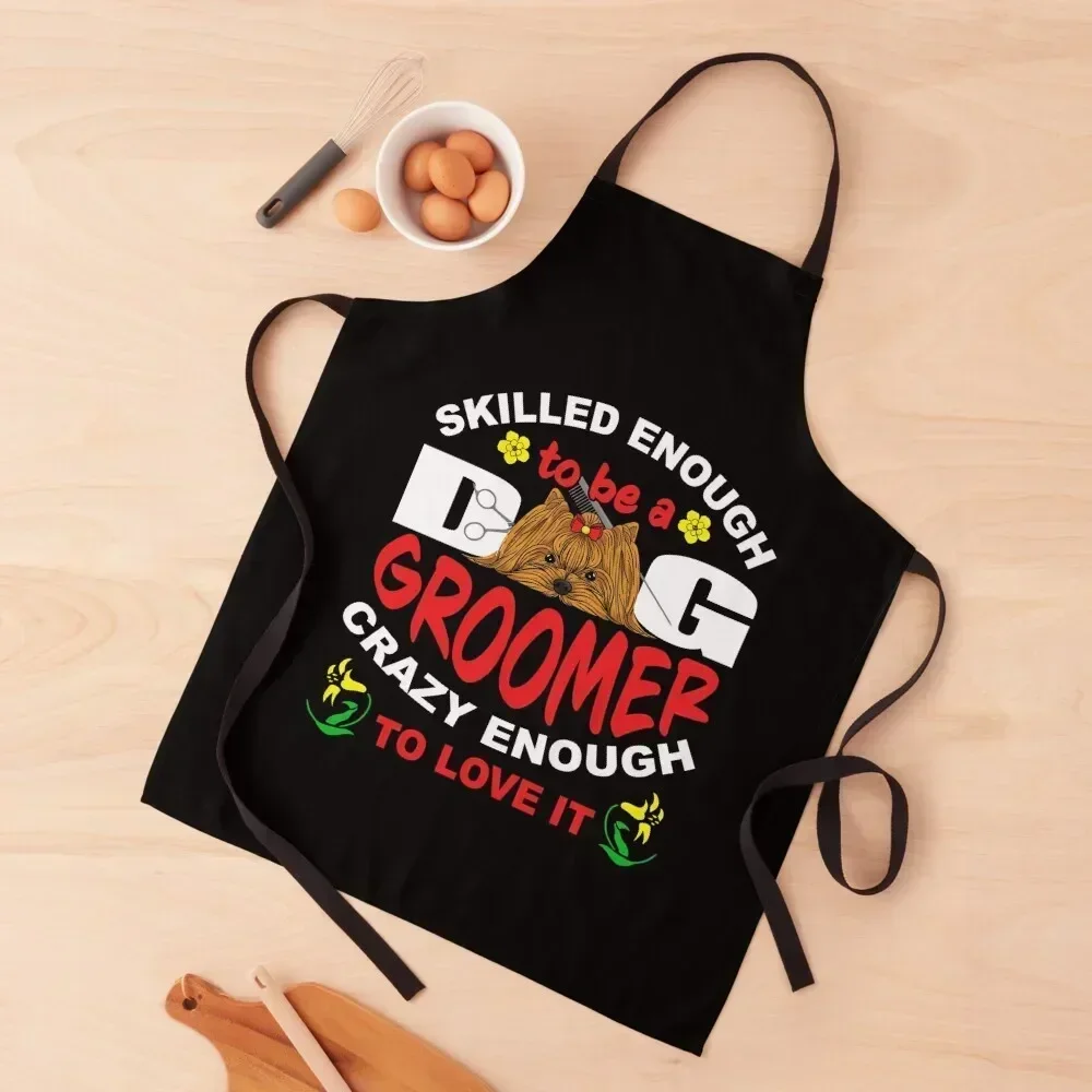 

Cute Dog Groomer Gift - Pet Grooming Saying- Puppy Care Gift Apron Kitchen And Home Items Things For The Home painting Apron