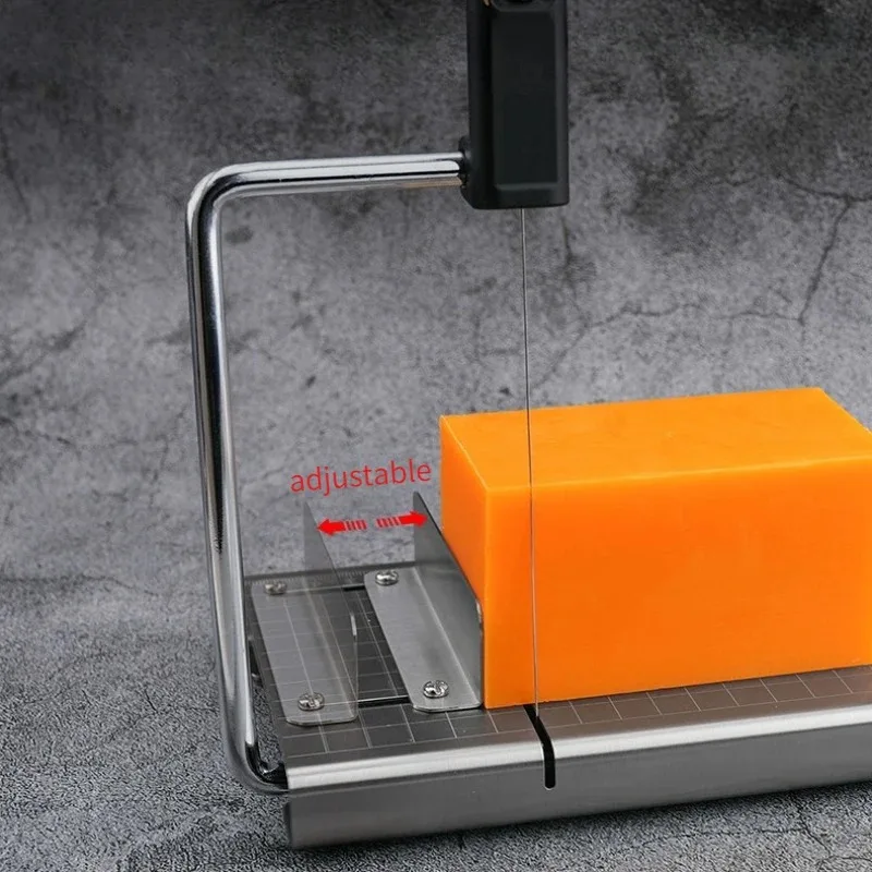 Handmade Soap Cutter Tool Cheese Butter Slicer Soap Cutting Board Slicing Device Adjustable Thickness with Scale soap making kit view 3