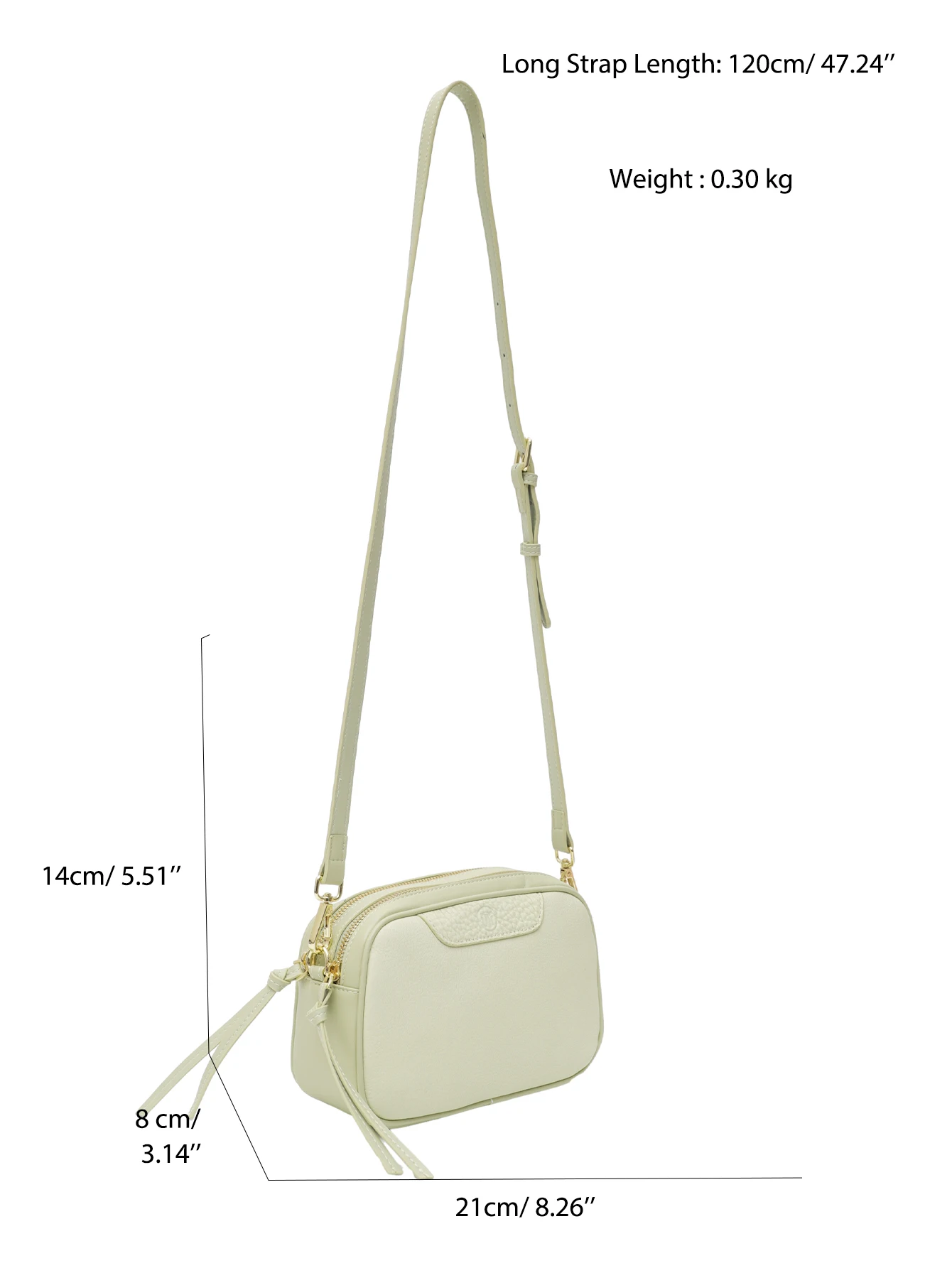 SC Small Genuine Leather Cross body Bag Women Multi Zipper Pockets Square Purse Adjustable Strap Shoulder Handbag Daily Casual