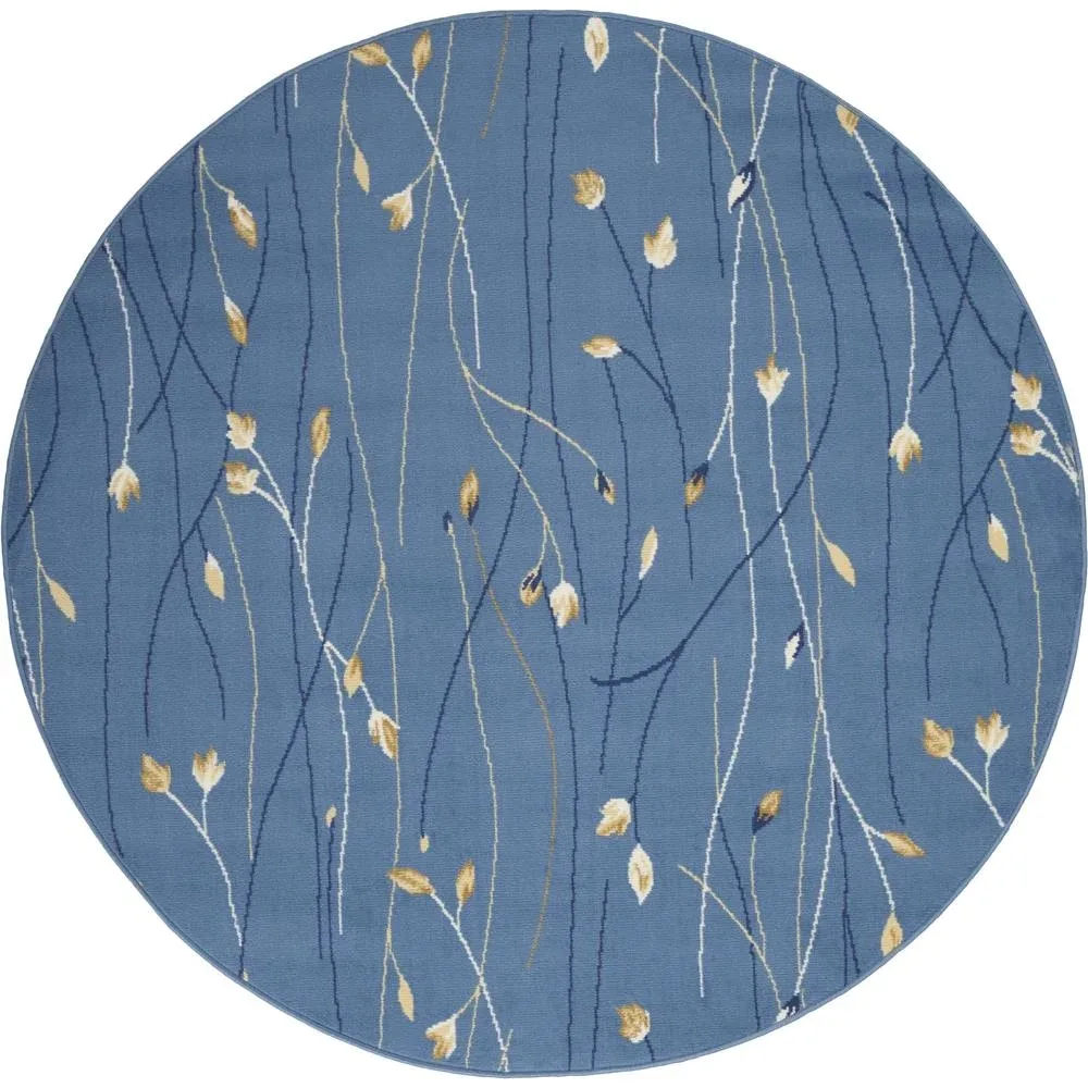 

Grafix Contemporary Light Blue 4' x Round Area Rug, (4 Round)