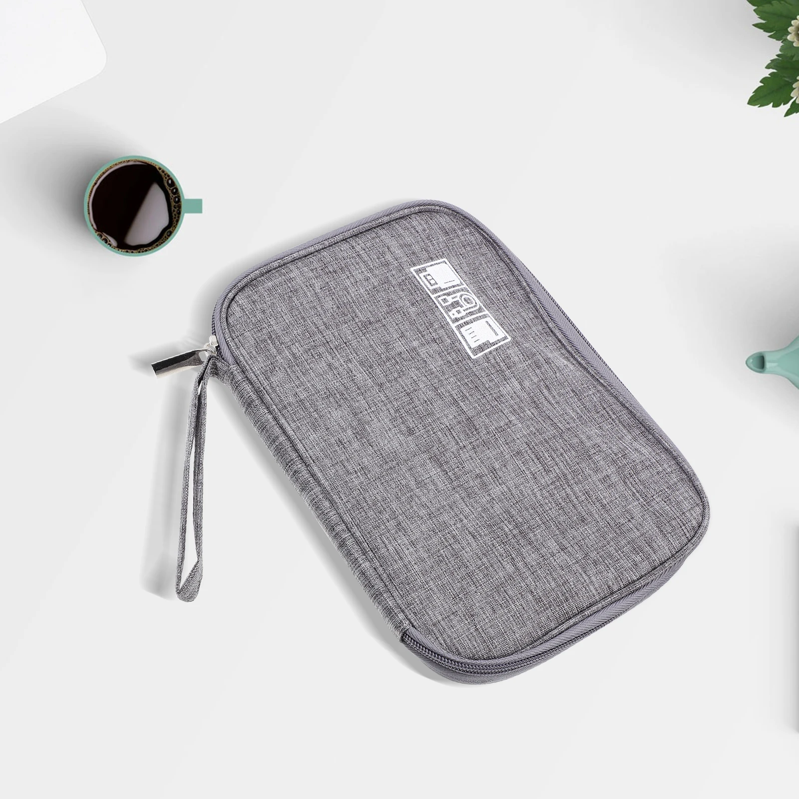 

Digital Bag Polyester Tech ganizer Electronics Storage Waterproof Cord Case Travel Headphone Protector Portable Pouch