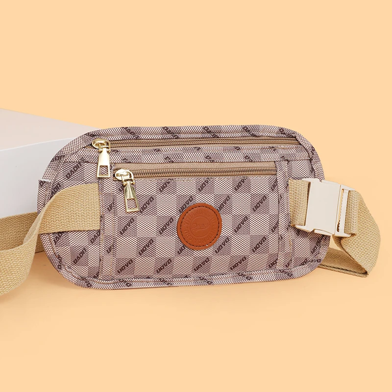 حقيبة خصر نسائية عصرية متعددة الوظائف، أشرطة كتف قابلة للتعديل، مناسبة للجري والسفر والاستخدام اليومي، مع