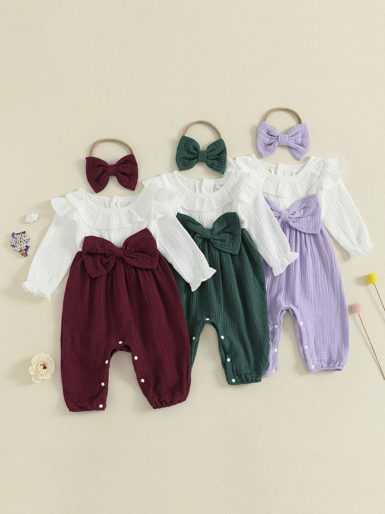 

Toddler Girls Winter Dress Set Long Sleeve Knit Sweater Dress with Matching Bow Headband and Tights for Cold Weather