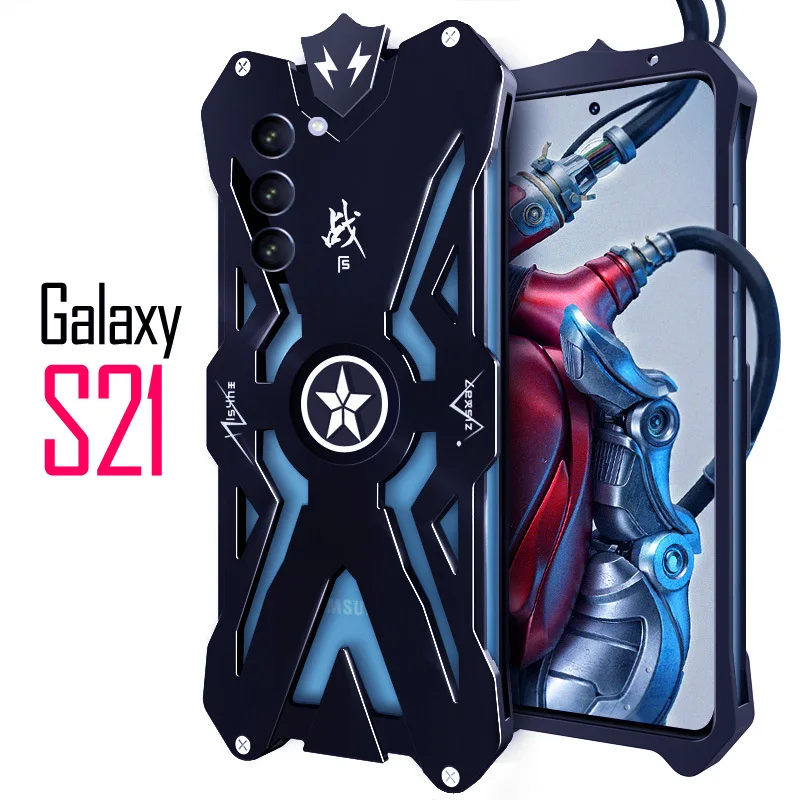 

Applicable to Samsung S21 Phone Case Metal Phone Case Protective Shell Shockproof and Drop-Resistant