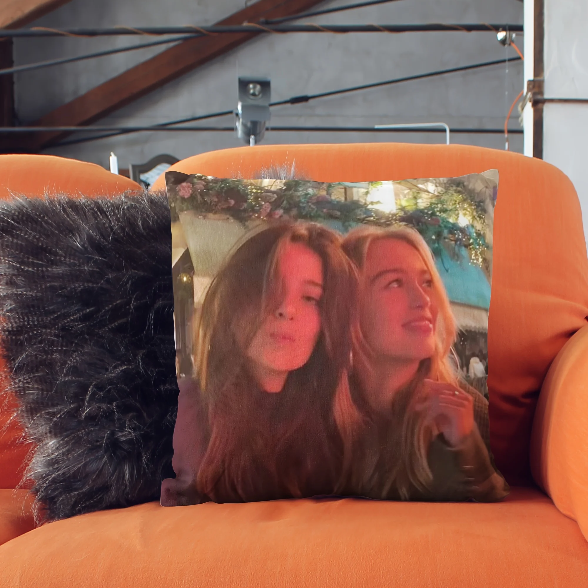 Customized double-sided 18 x 18 photo pillow cover is an ideal choice for home and office decoration, suitable for sofas