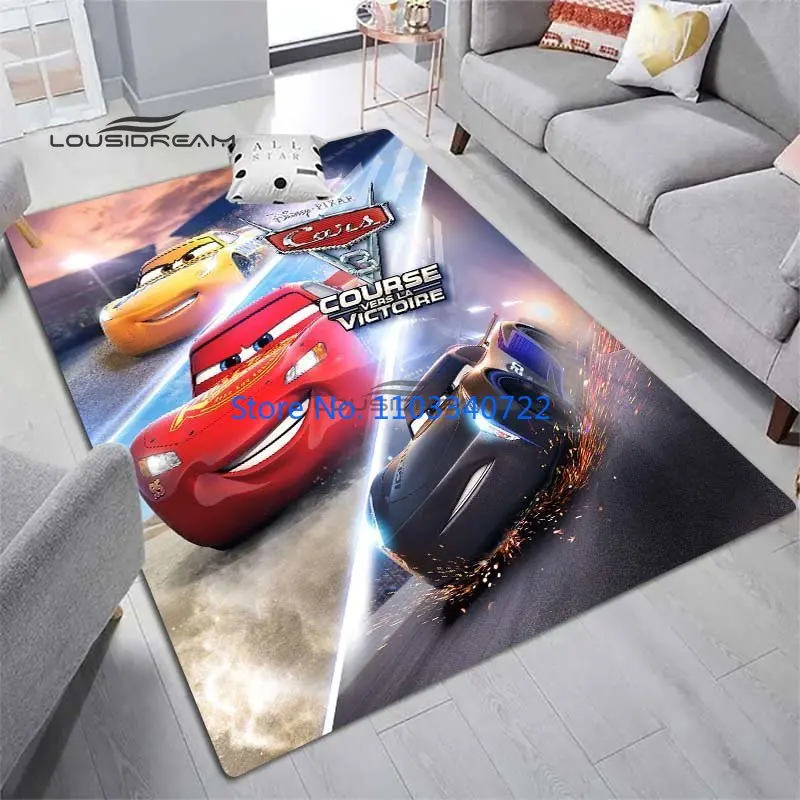 Lightning McQueen Carpets  Rug Carpets 120x160cm Decor for Living Room Children's Bedroom Sofa Bathroom Kids Floor Mat