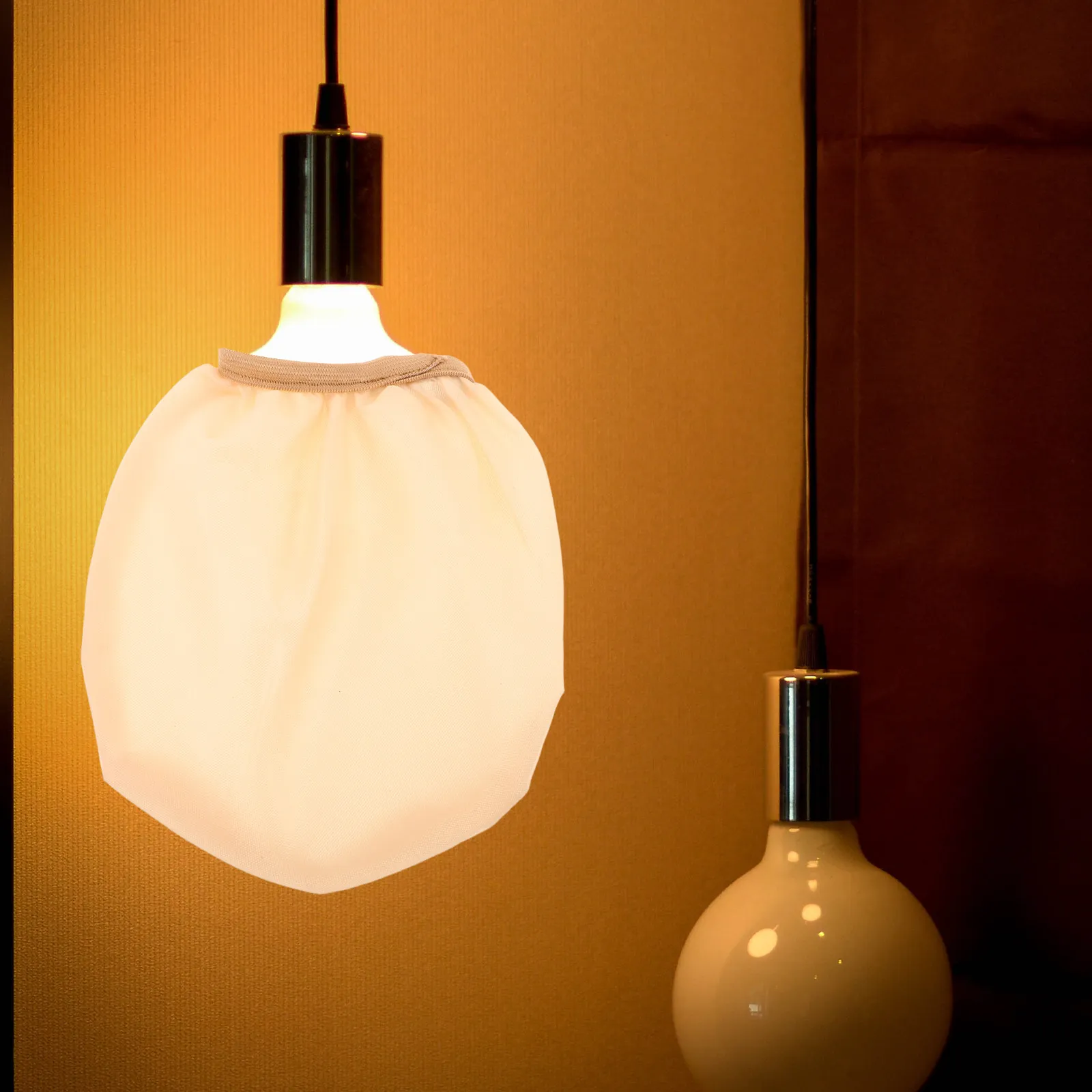 Baby-Friendly Lamp Cover Diffuser Fabric Soft Light Shade for Nursery Night Feeding Diaper Changes Anti-Glare LED Bulb Diffuser