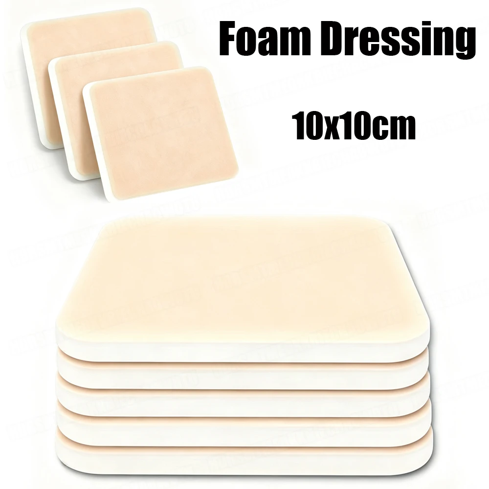 20-100Pcs Waterproof Sterile Silicone Dressing Wound Healing Absorbent Dressing Foam For Bedsore Patch Pressure Ulcer Pad Cover