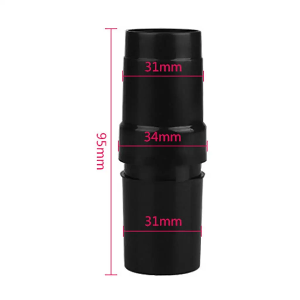 Vacuum Adapter Plastic Duster Fitting 95mm Tube Reducer for 32mm EU to 32mm 35mm JP Brush Head Conversion Black