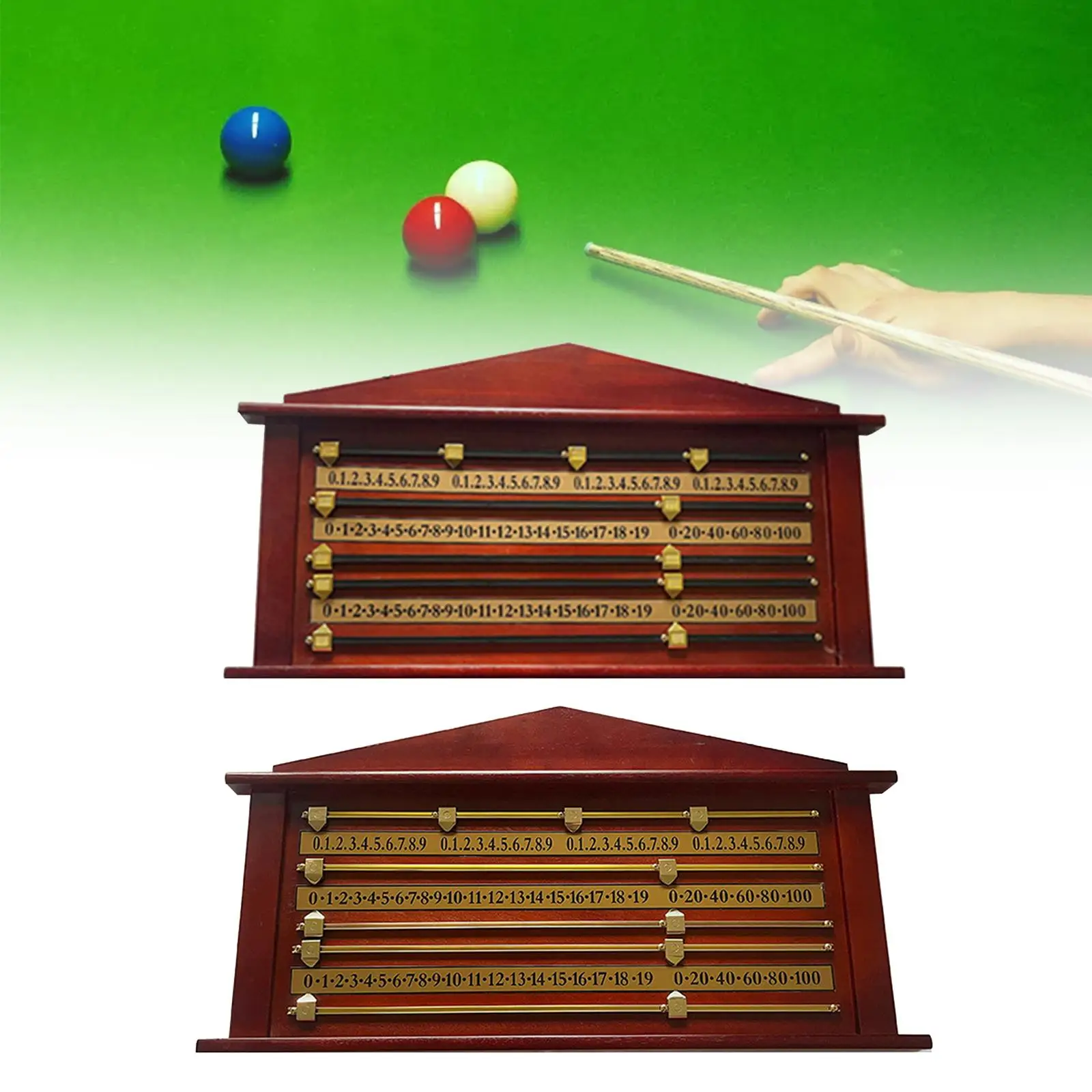 Snooker Billiard Score Board Supplies Counters Player Referee Gear Wood Snooker Game Club Accessories Shuffleboard Scoreboard