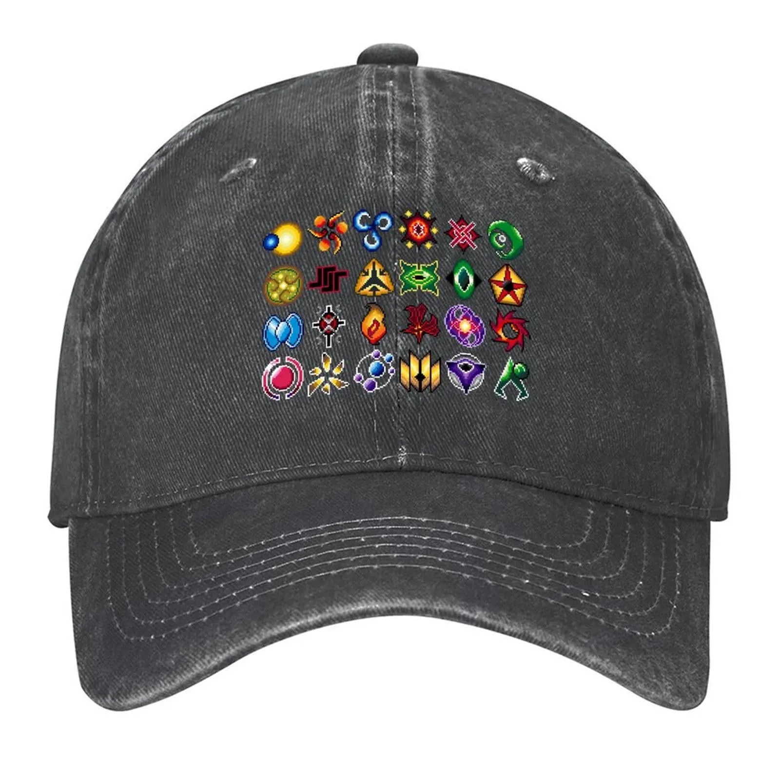 

All Twilight Imperium Factions Pixel Art Baseball Cap Cosplay Golf Wear Anime Hat funny hat Golf Wear Men Women's