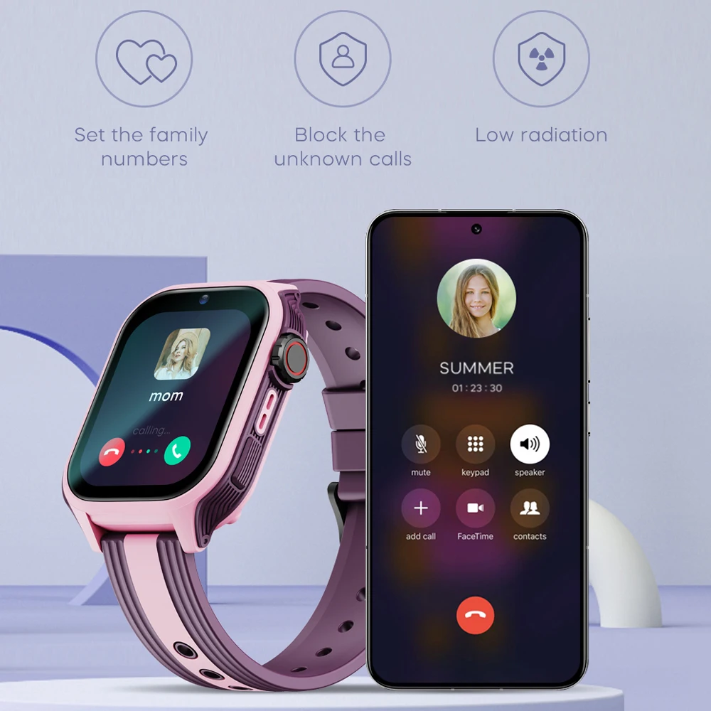 VALDUS 2025 VK36 4G الأطفال Smartwatch فيديو الدردشة 0.3 Mpix كاميرا لتحديد المواقع SOS بطاقة SIM سياج إلكتروني الاطفال Smartwatch